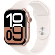  Apple Watch Series 10 GPS  Rose Gold Aluminium Case with Light Blush Sport Band - S/M   46mm