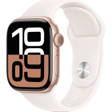  Apple Watch Series 10 GPS  Rose Gold Aluminium Case with Light Blush Sport Band - S/M   42mm