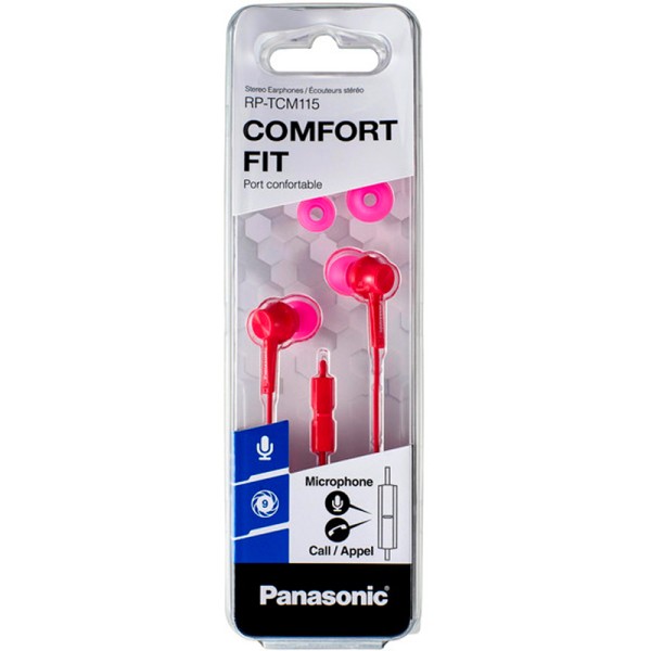 Навушники Panasonic RP-TCM115GC-P (mic + button call answering) Pink Навушники Panasonic RP-TCM115GC-P (mic + button call answering) Pink