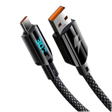Кабель USB Gelius Screen GP-UCN008 USB-A to Type-C (1.2m) (30W) Black