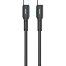 Кабель USB Gelius Lumin Lamp GP-UC100 Type-C to Type-C (1m) (60W) Black