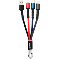 Кабель USB Gelius Splitter GP-UC130 3in1 Black
