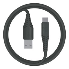 Кабель MAKE Type-C 2.4A 1м PVC Black