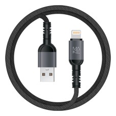 Кабель MAKE Lightning 2.4A 1м Denim Grey