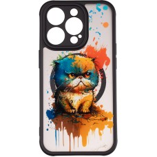 Чохол Gelius Print Case UV (Magsafe) для iPhone 14 Pro Fluffy Cat