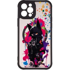 Чохол Gelius Print Case UV (Magsafe) для iPhone 12 Pro Gateway cat Pink