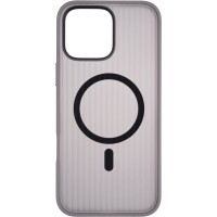 Чохол Edge Comfort (Magsafe) для Iphone 16 Grey/Black