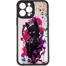 Чохол Gelius Print Case UV (Magsafe) для iPhone 13 Pro Max Gateway cat Pink