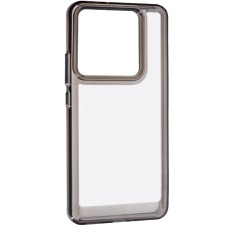 Чохол Silicon Space Case (з боковою кнопкою) для Xiaomi 14T Pro Transparent/Black