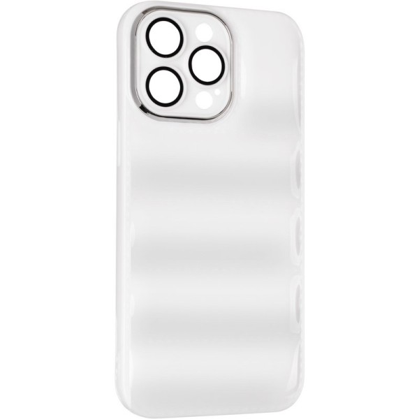 Чохол Down Jacket Frame для iPhone 15 Pro Max White Чохол Down Jacket Frame для iPhone 15 Pro Max White