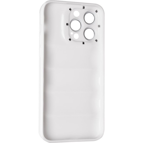 Чохол Down Jacket Frame для iPhone 15 Pro Max White Чохол Down Jacket Frame для iPhone 15 Pro Max White