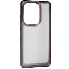Чохол Silicon Space Case (з боковою кнопкою) для Xiaomi Redmi Note 13 4G Transparent/Black