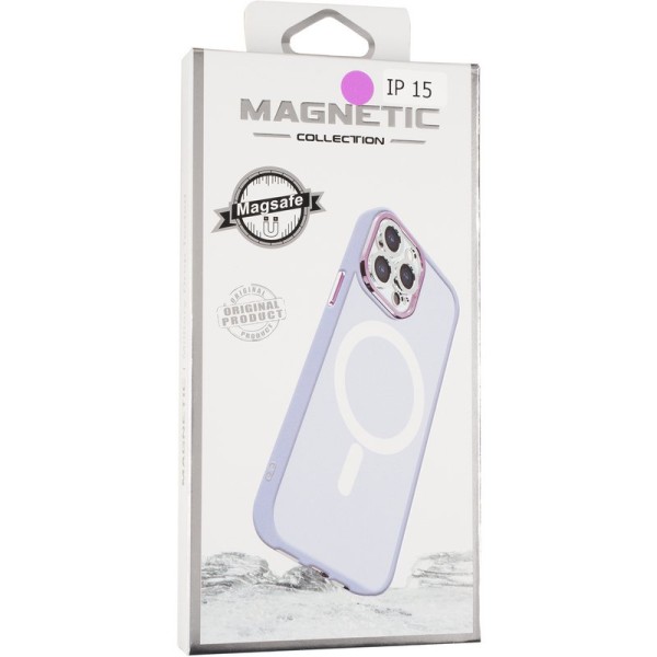Чохол Color Bumper Case (MagSafe) для iPhone 15 Purple Чохол Color Bumper Case (MagSafe) для iPhone 15 Purple