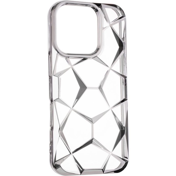 Чохол Abstraction Color Case для iPhone 14 + sparkles (box) Silver Чохол Abstraction Color Case для iPhone 14 + sparkles (box) Silver