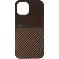 Чохол Kajsa Carbon iPhone 12 Pro Max Braun