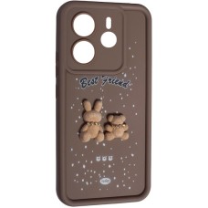 Чохол Happy Case Friends для Xiaomi Redmi Note 14 4G EU/UA Brown