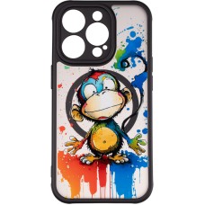 Чохол Gelius Print Case UV (Magsafe) для iPhone 14 Pro Monkey