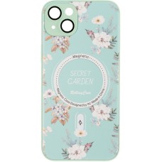 Чохол Flower Case (MagSafe + camera protection) для iPhone 14 Plus Green