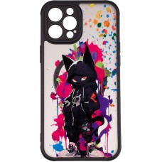 Чохол Gelius Print Case UV (Magsafe) для iPhone 12 Pro Max Gateway cat Pink