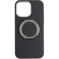 Чохол Carbon Ring Stand 360 для iPhone 15 Pro Grey