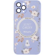Чохол Flower Case (MagSafe + camera protection) для iPhone 11 Pro Violet