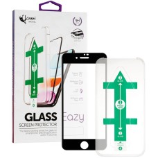 Захисне скло Krazi Eazy EZFT01 + монтажна рамка для iPhone SE (2020) / 7 / 8 Black