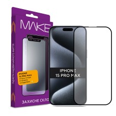Захисне скло MAKE Apple iPhone 15 Pro Max