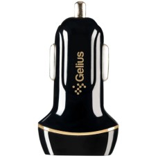 Автомобільний зарядний пристрій Gelius Ultra Voyager GU-CC02 2USB 2.4A + кабель Lightning Black