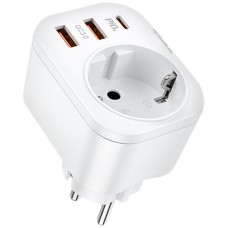 Мережевий зарядний пристрій Gelius Moxie GP-HC050 2USB (QC3.0) + Type-C (PD20W) White