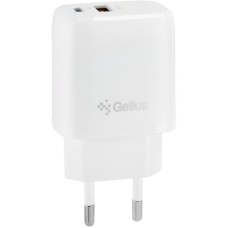 Мережевий зарядний пристрій Gelius X-Duo GP-HC014 USB+Type-C QC3.0/PD20W White