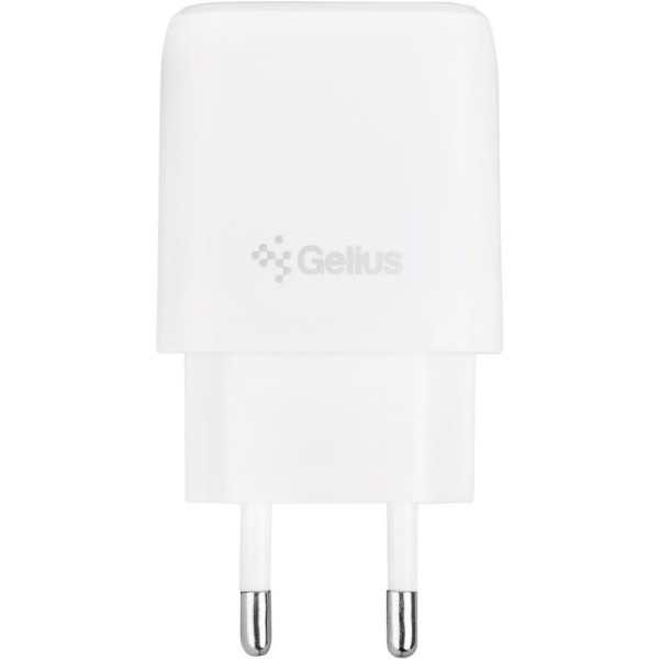 Мережевий зарядний пристрій Gelius X-Duo GP-HC014 USB+Type-C QC3.0/PD20W White Мережевий зарядний пристрій Gelius X-Duo GP-HC014 USB+Type-C QC3.0/PD20W White