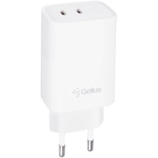 Мережевий зарядний пристрій Gelius Dos GP-HC062 40W 2Type-C White