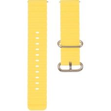 Ремінець для смарт-годинника універсальний Flat marine style (22мм) Yellow