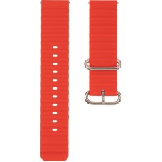 Ремінець для смарт-годинника універсальний Flat marine style (22мм) Red