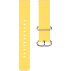 Ремінець для смарт-годинника універсальний Flat marine style (20мм) Yellow