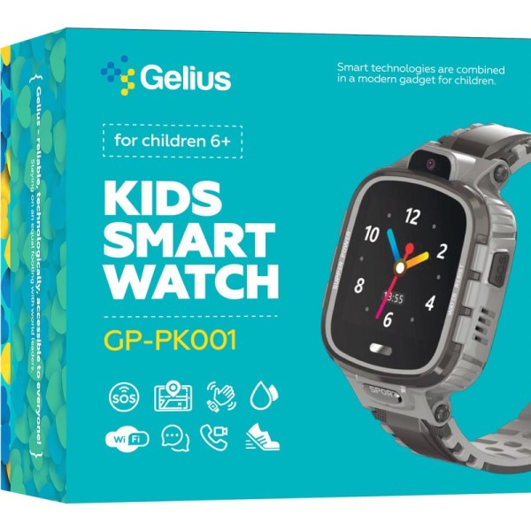 Дитячий смарт годинник Gelius PRO KID з GPS трекером GP-PK001 Blue Дитячий смарт годинник Gelius PRO KID з GPS трекером GP-PK001 Blue