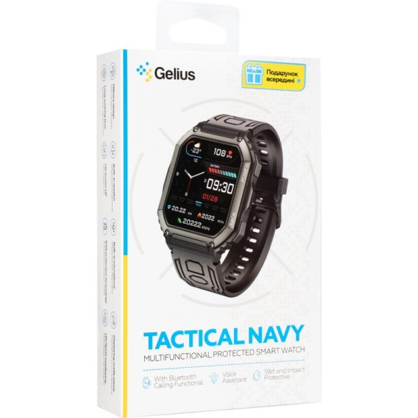 Смарт годинник Gelius Tactical Navy GP-SW007 Black Смарт годинник Gelius Tactical Navy GP-SW007 Black