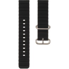 Ремінець для смарт-годинника універсальний Flat marine style (20мм) Black