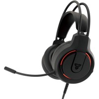 Навушники ігрові Fantech HQ53 Flash (2 x 3,5 jack/USB) Red LED + мікрофон Black