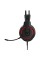 Навушники ігрові Fantech HQ53 Flash (2 x 3,5 jack/USB) Red LED + мікрофон Black