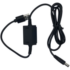 Кабель USB to DC 5.5x2.1 підвищує напругу 5V to 12V (1.5A)(WX-SYX-01014) 1m Black