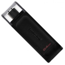 USB флеш накопичувач Kingston DT70 Type-C 64Gb USB 3.2 Black