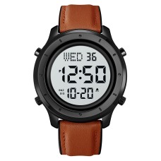 Skmei 1864LBNWT Brown-White Leather