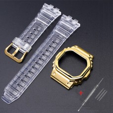 Ремінець + безель (рант) для Casio G-Shock GMW-B5000 Transp GD