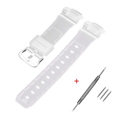 Ремінець для Casio G-Shock DW-5600/6900/G-5600/GW-M5610 Translucent Silver