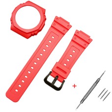 Ремінець + безель (рант) для Casio G-Shock GA-2100/GA-2110 Red Black