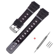 Ремінець для Casio F-91W Jelly Black SI