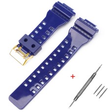 Ремінець для Casio G-Shock GA-100/110/120 Dark Blue-Glossy GD