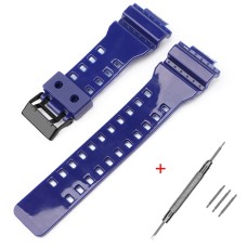 Ремінець для Casio G-Shock GA-100/110/120 Dark Blue-Glossy BK